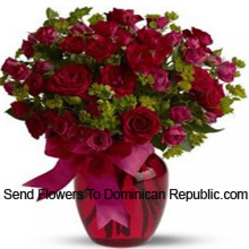 50 Roses Rouges et Roses