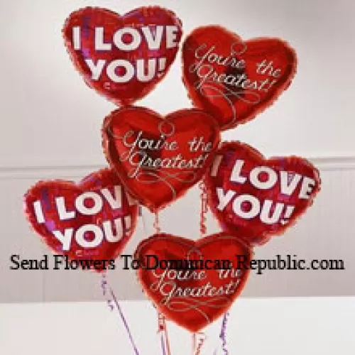 Bunch Of Heart Shaped Balloons
